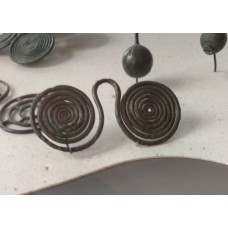 Ball pendant, two connected spirals